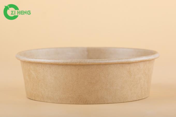 Bacia de papel forte descartável reciclável 16oz de kraft do produto comestível 100%