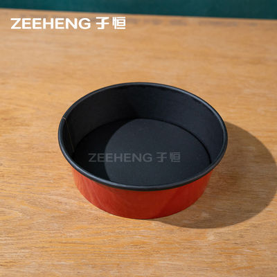Novas tigelas de papel preto vermelho para eventos e festas