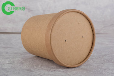 O papel de embalagem Durável resistente coloca a única parede de 12 onças para a sopa quente FDA aprovou