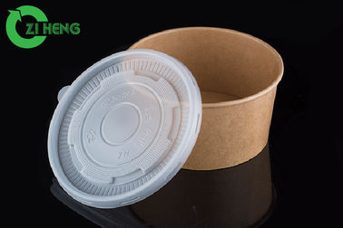 Bacias de papel descartáveis pequenas de 8 onças com produto comestível do revestimento do PE do dobro da tampa dos PP