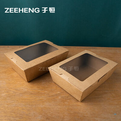 Caixa de papel kraft castanho espessura 337gm com revestimento de PE reciclável