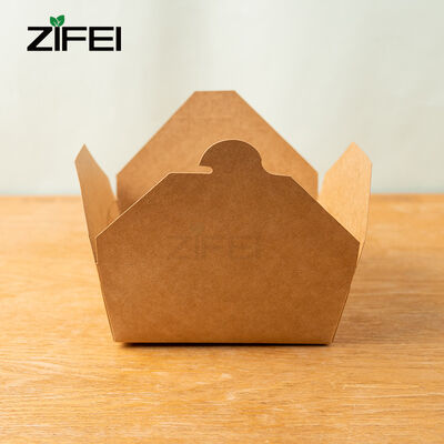 Caixa de papel kraft biodegradável Embalagens com consciência ambiental castanhas e brancas para estratégias de embalagens sustentáveis