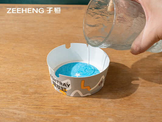 Tigela de papel retangular com capacidade para 6oz com material SAP e autoextinção por espuma de água para hotéis, restaurantes e residências